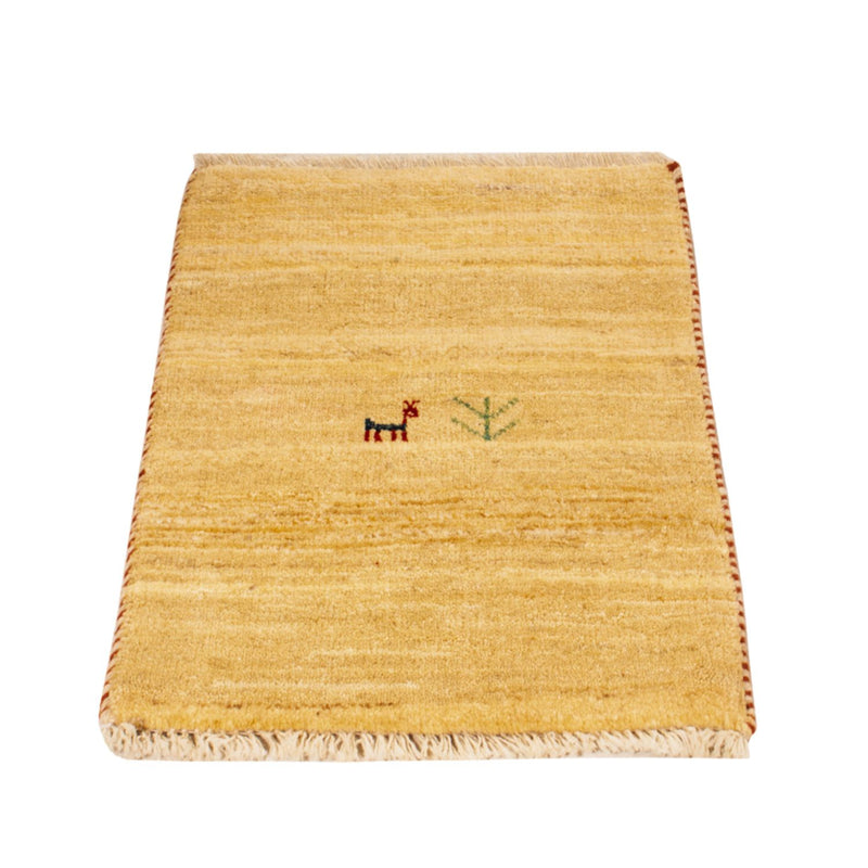 Gabbeh Teppich - Loribaft Perser - 60 x 40 cm - creme