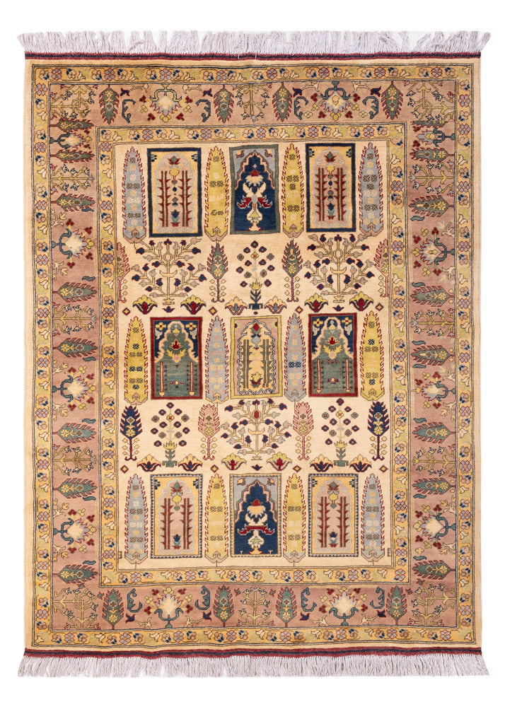 Afghan Teppich - 199 x 150 cm - beige
