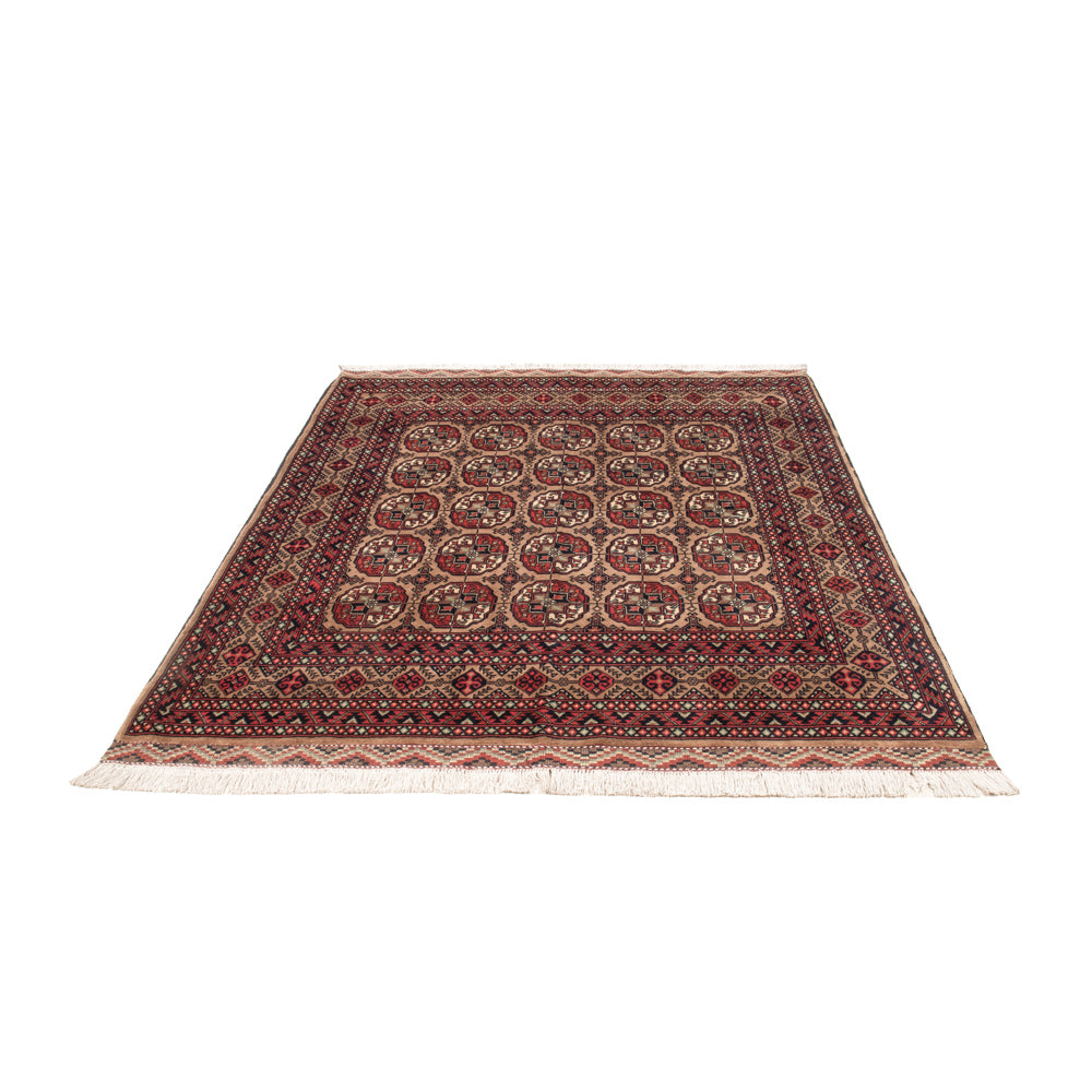 Afghan Teppich - 195 x 148 cm - dunkelbeige