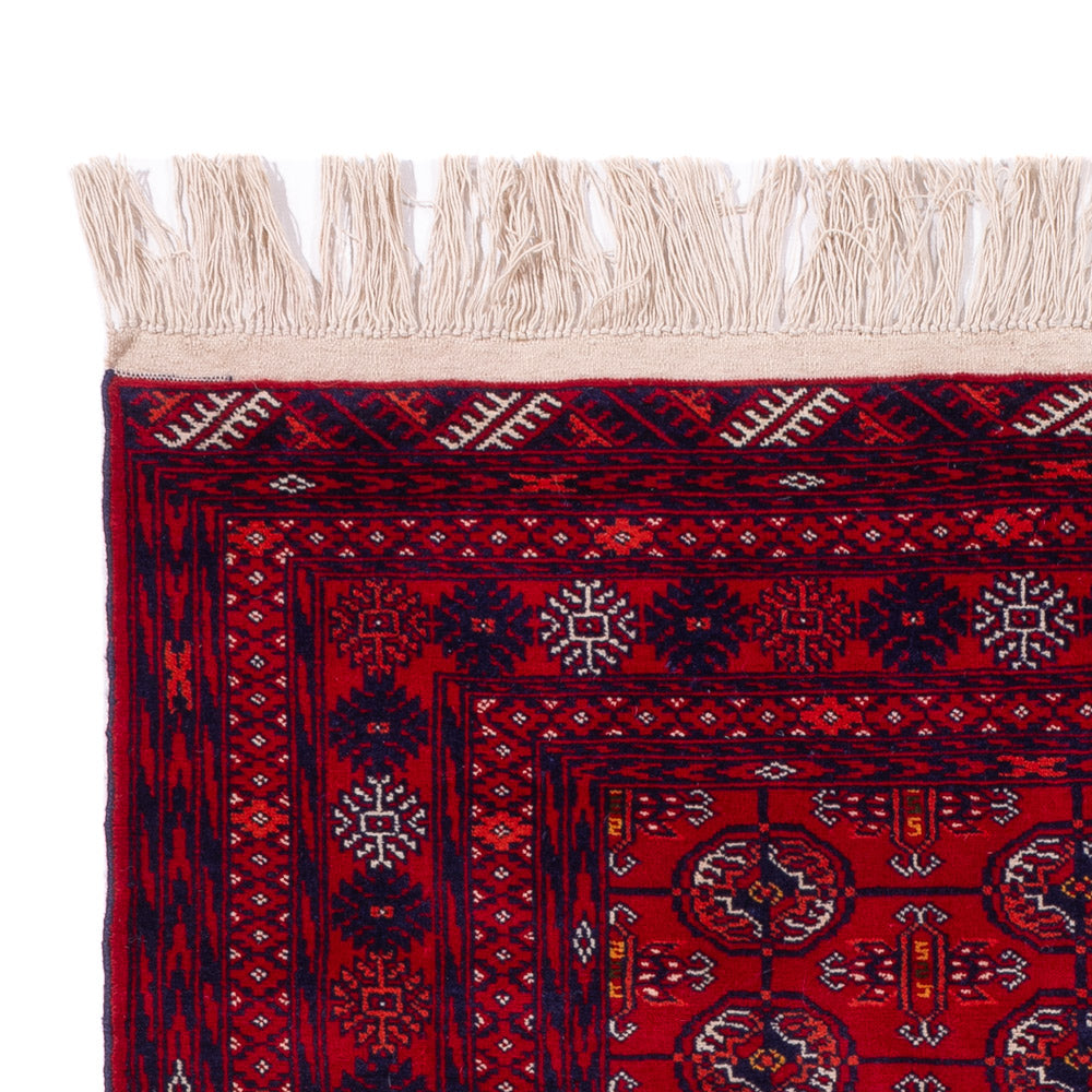 Afghan Teppich - Buchara - 189 x 133 cm - dunkelrot