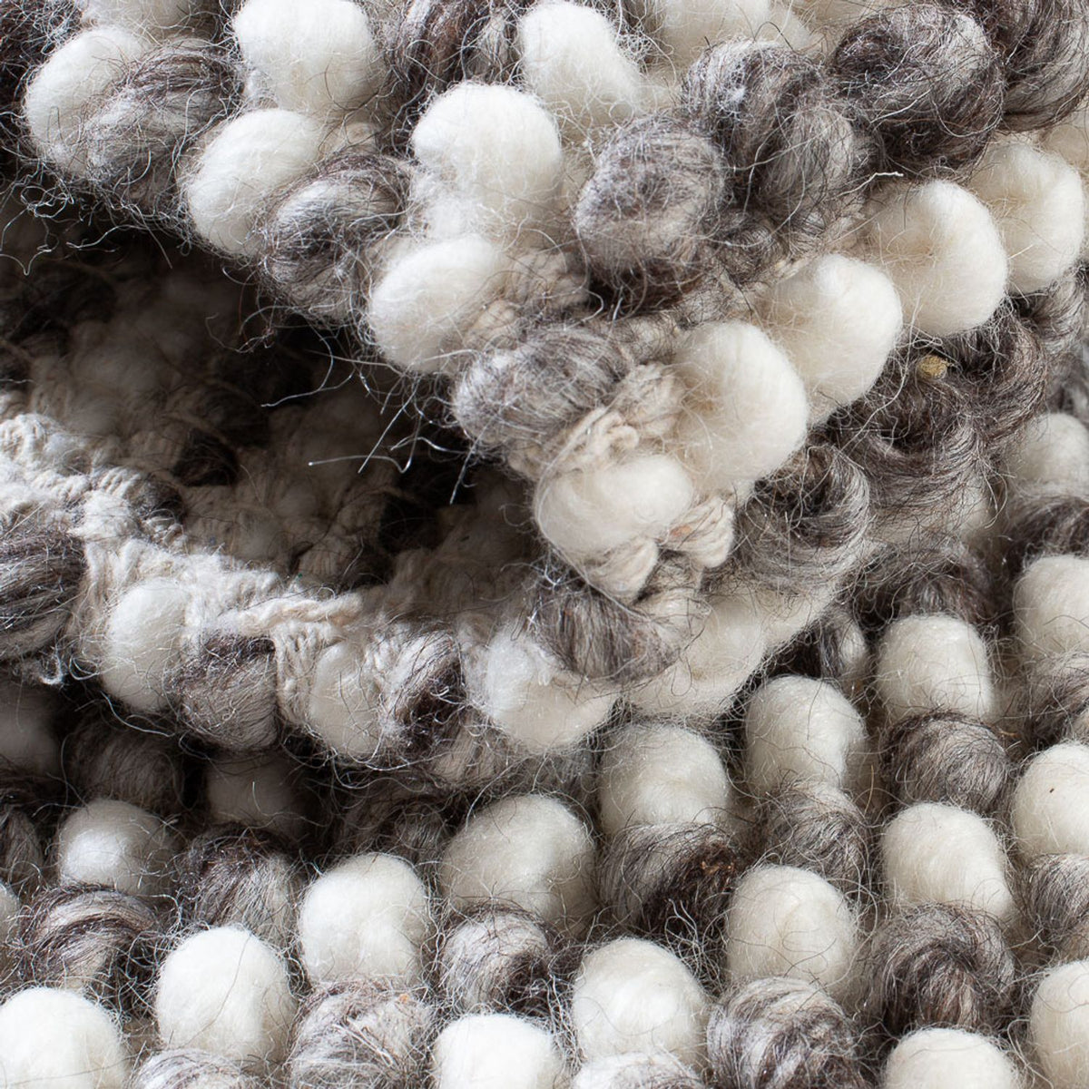 Wollteppich - 94 x 60 cm - grau