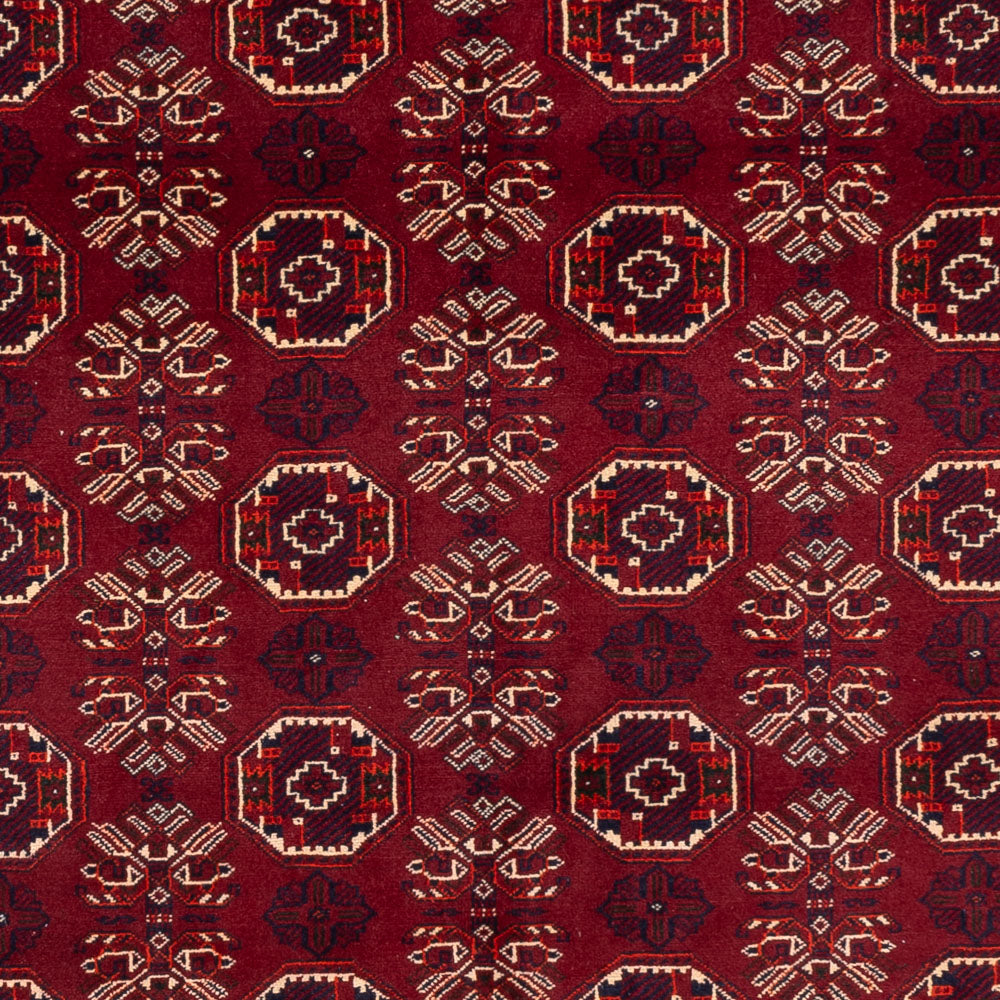 Afghan Teppich - Buchara - 280 x 188 cm - dunkelrot