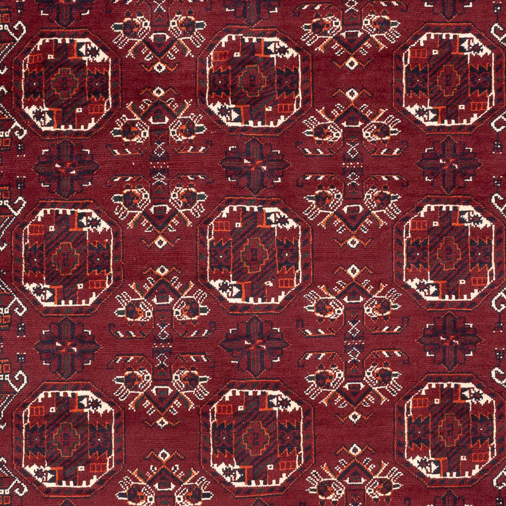 Afghan Teppich - Buchara - 290 x 201 cm - dunkelrot