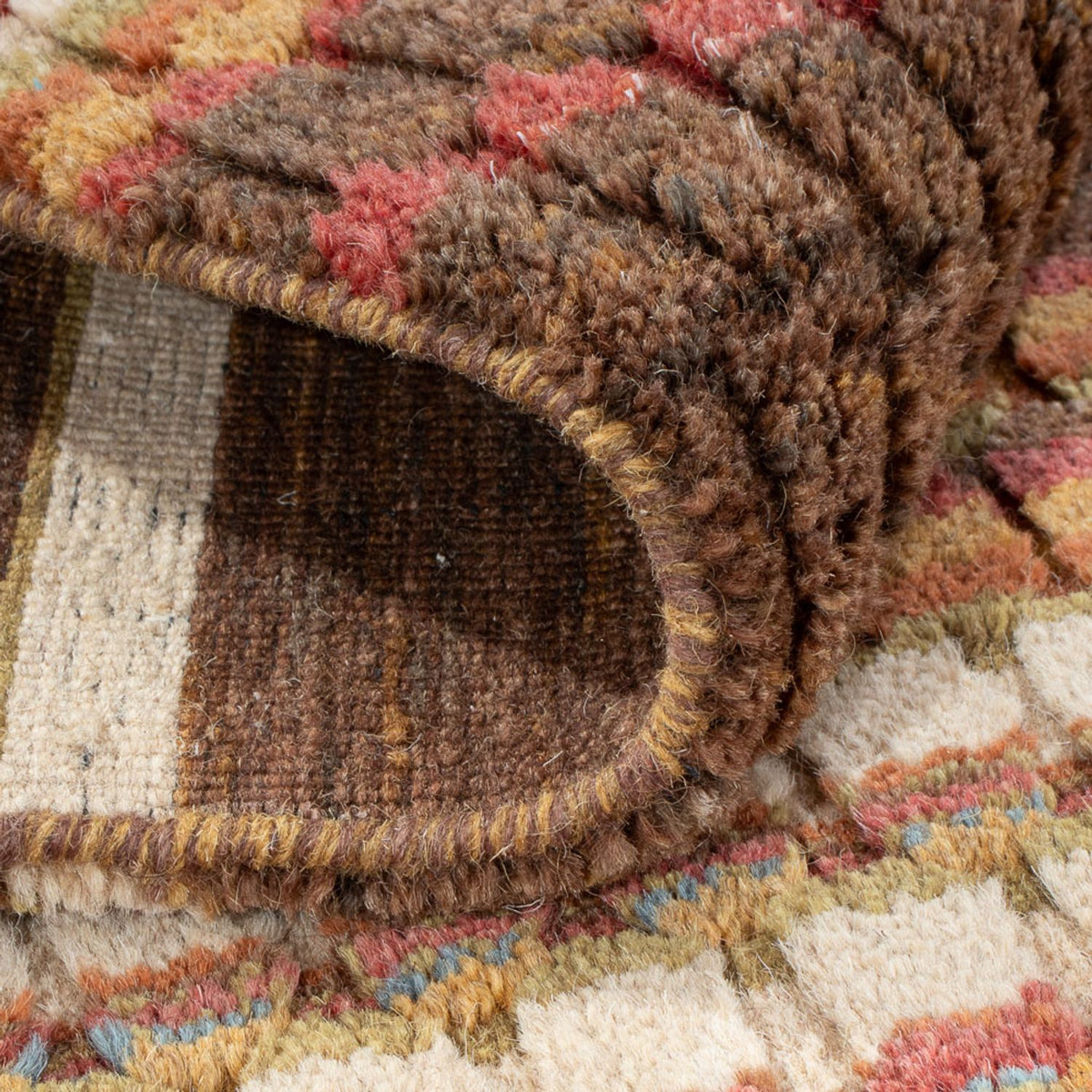 Gabbeh Teppich - Loribaft Softy - 150 x 100 cm - mehrfarbig