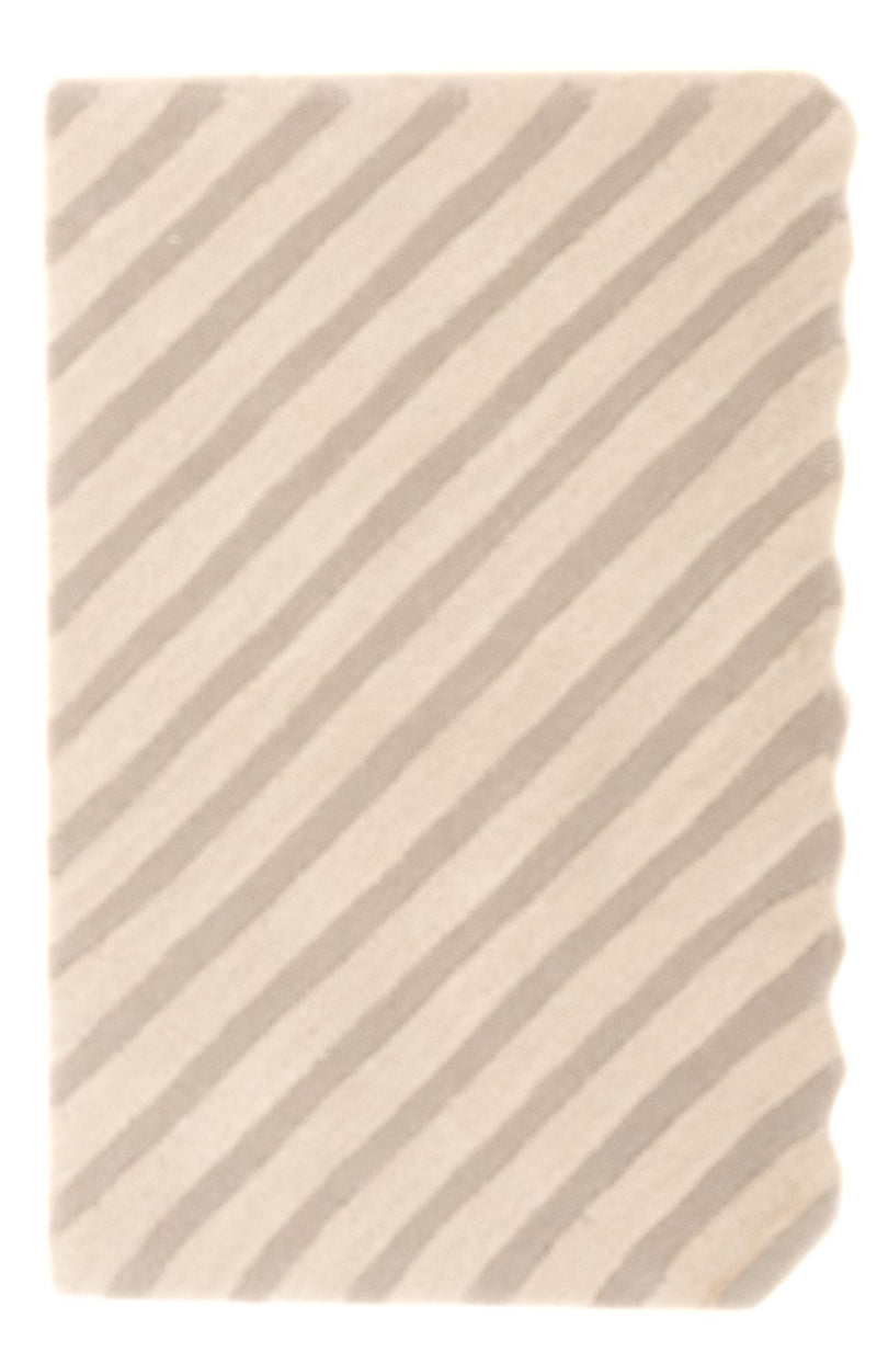 Wollteppich - 91 x 61 cm - beige