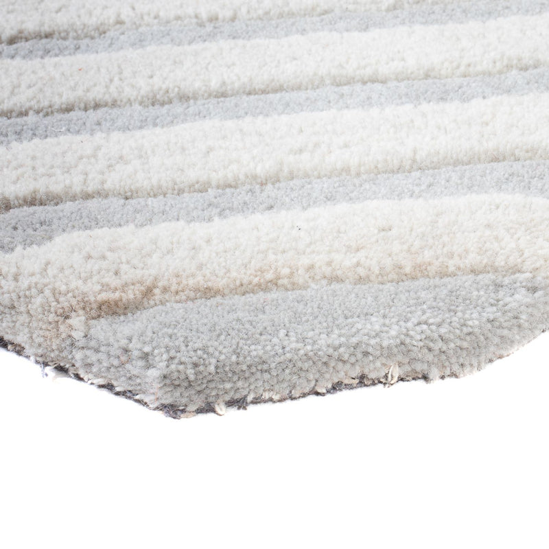 Wollteppich - 91 x 61 cm - beige