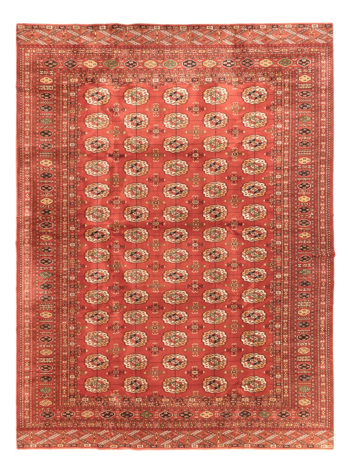 Afghan Teppich - Buchara - 410 x 300 cm - hellrot