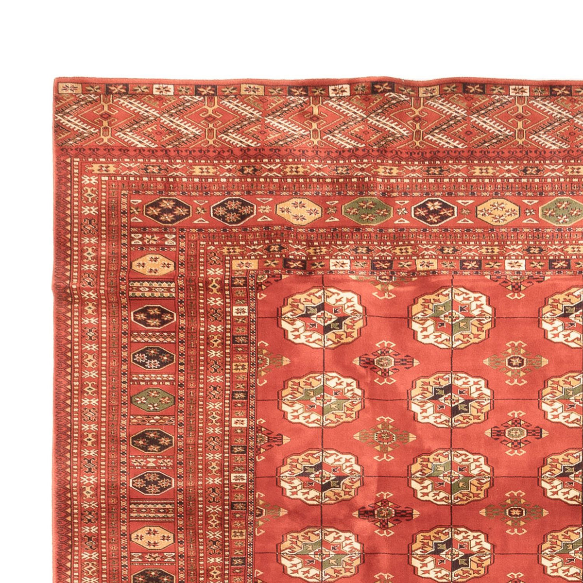 Afghan Teppich - Buchara - 410 x 300 cm - hellrot