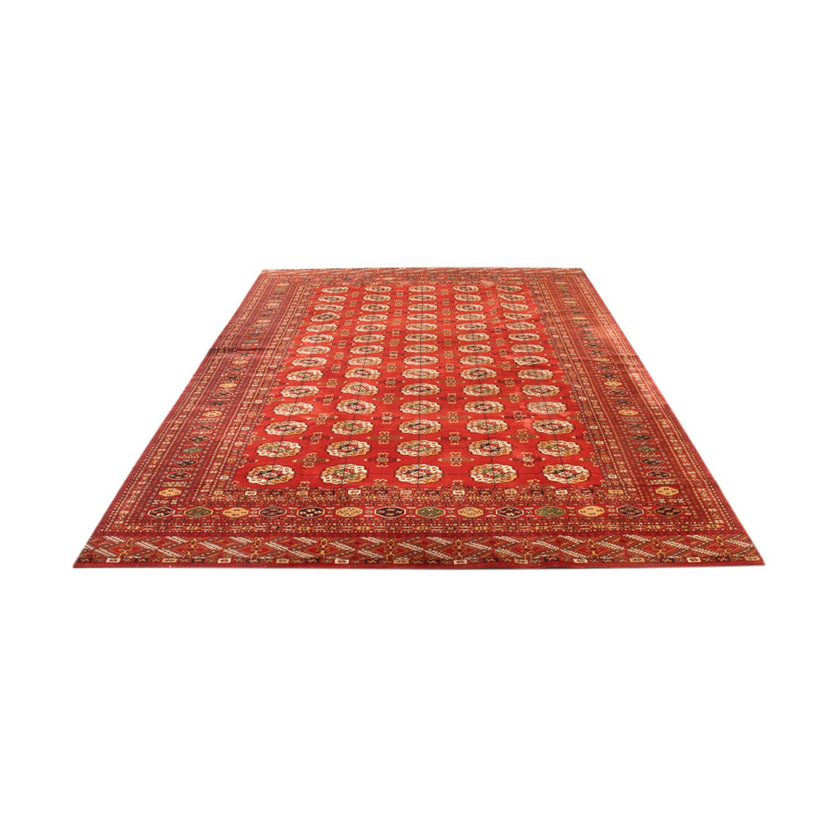 Afghan Teppich - Buchara - 410 x 300 cm - hellrot