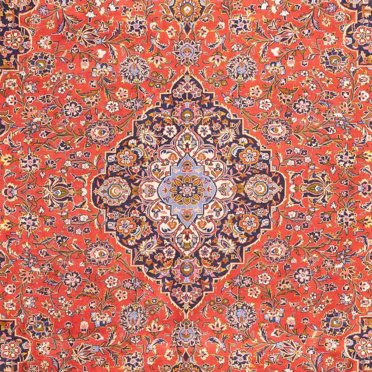Perserteppich - Keshan - 385 x 305 cm - hellrot