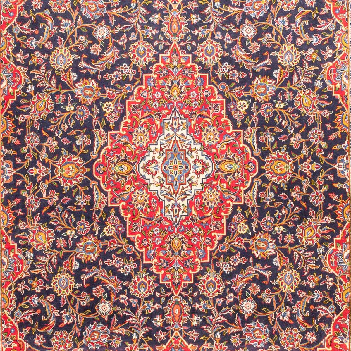 Perserteppich - Keshan - 445 x 310 cm - dunkelblau