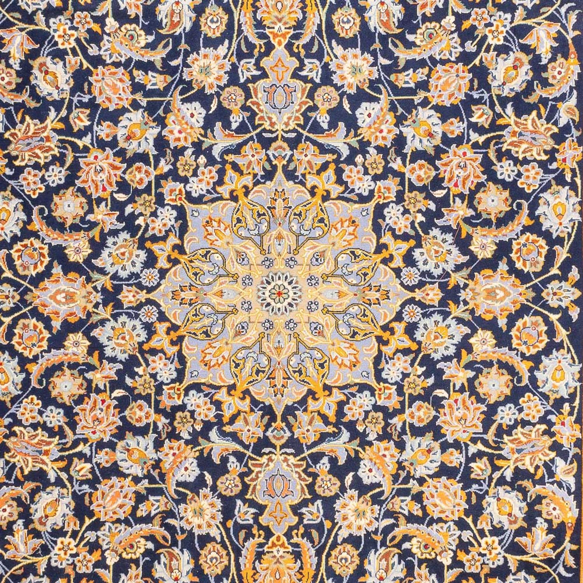 Perserteppich - Keshan - 402 x 288 cm - dunkelblau