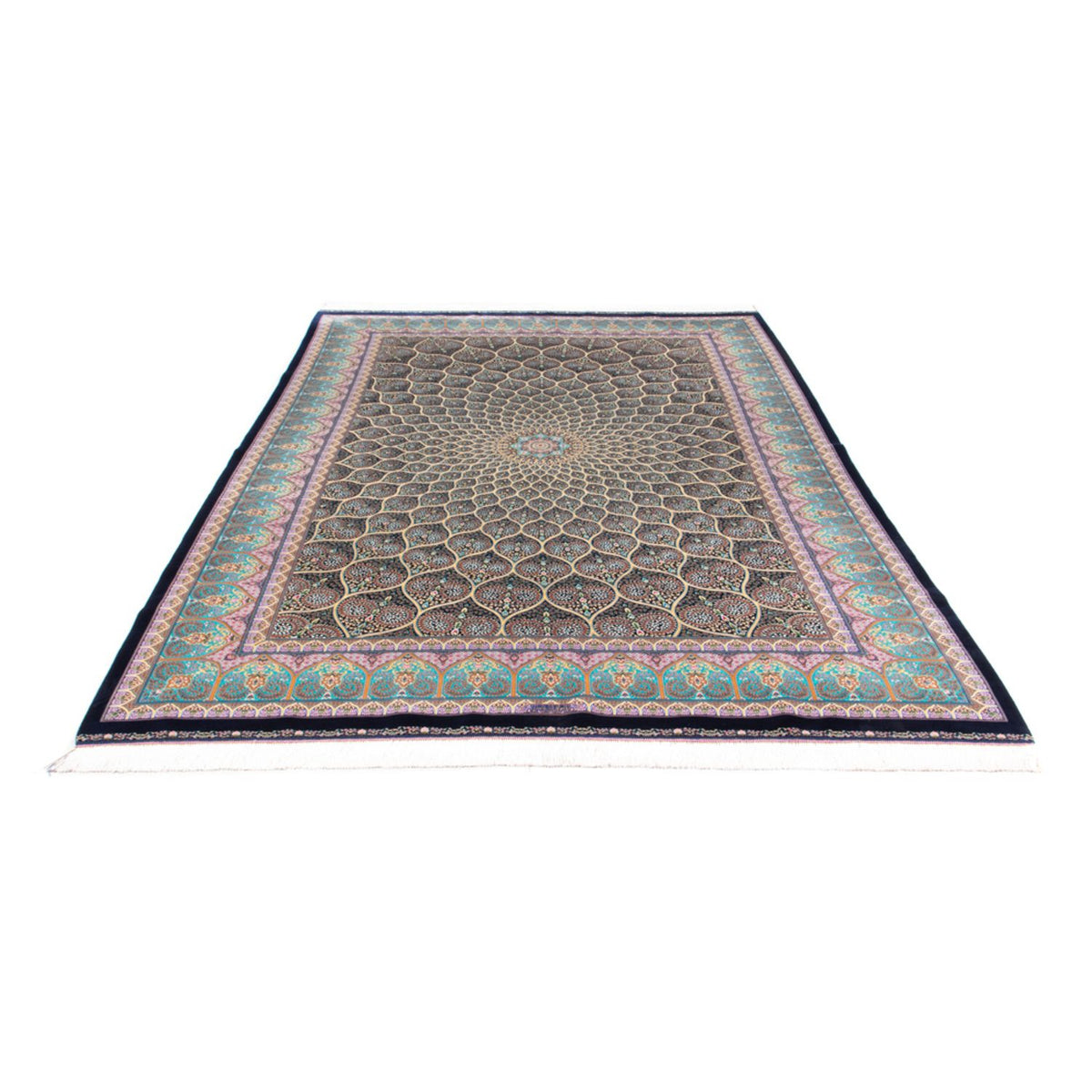 Perserteppich - Ghom - 300 x 200 cm - dunkelblau