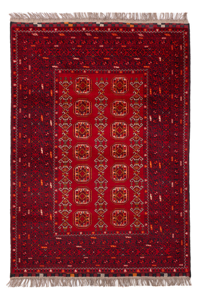 Afghan Teppich - Buchara - 147 x 104 cm - rot