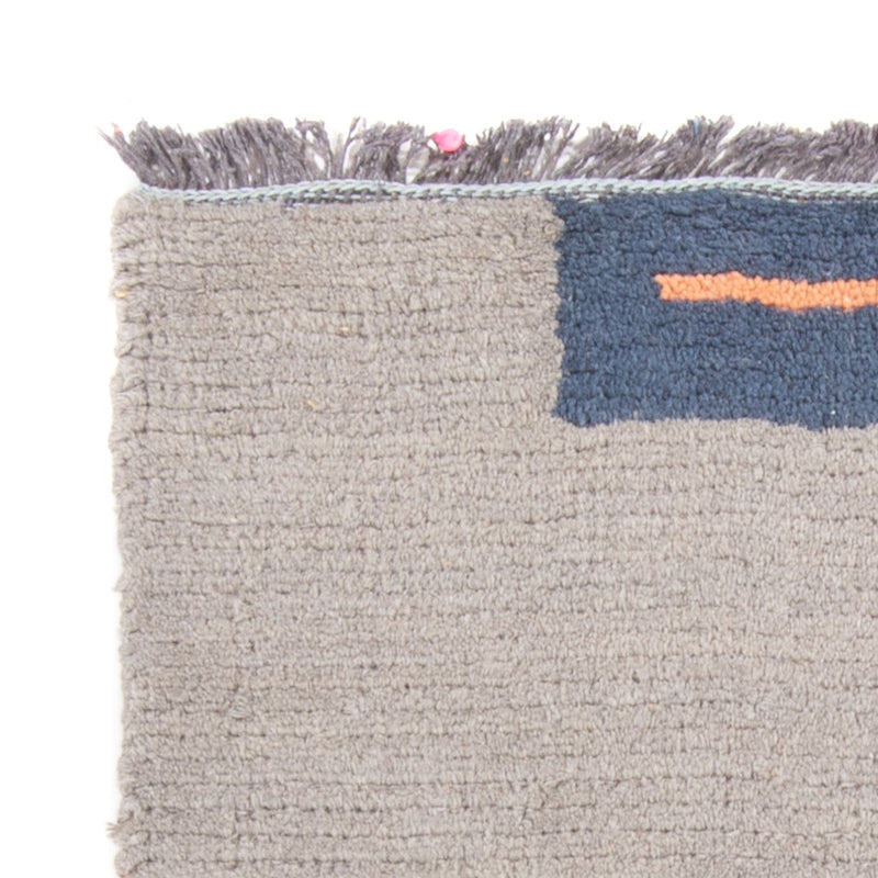 Nepal Teppich - 140 x 70 cm - grau