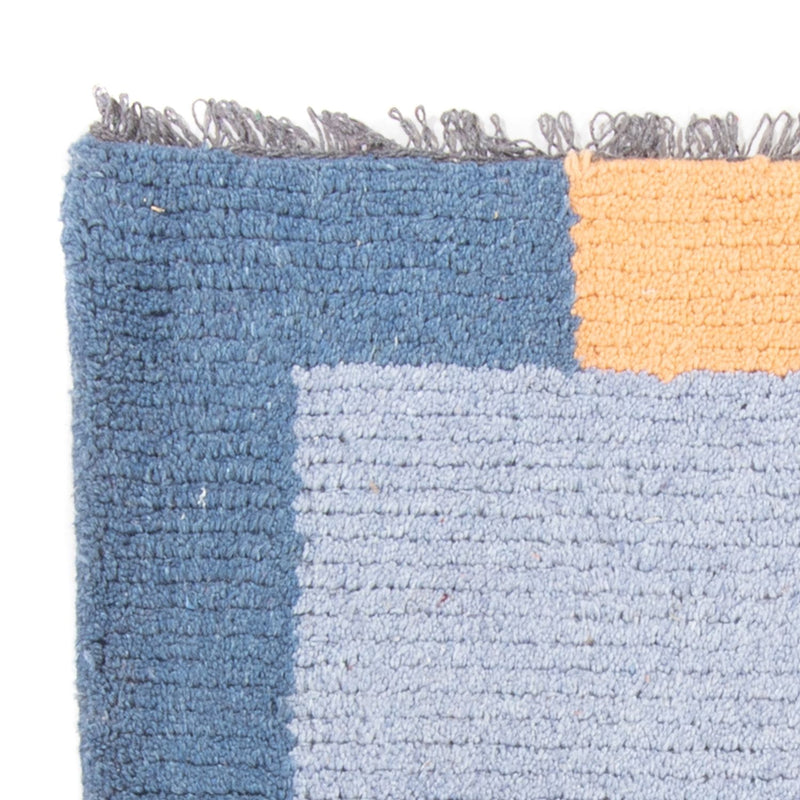 Nepal Teppich - 140 x 70 cm - blau