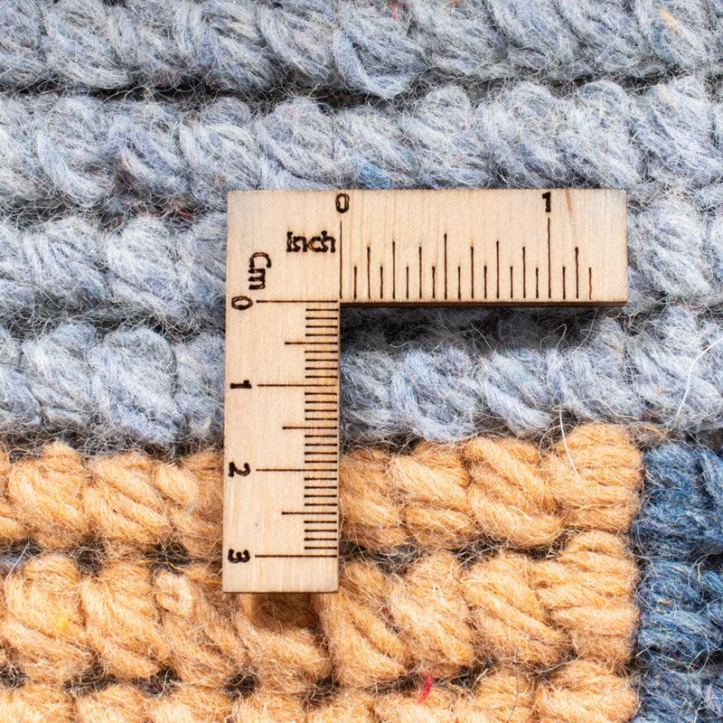 Nepal Teppich - 140 x 70 cm - blau