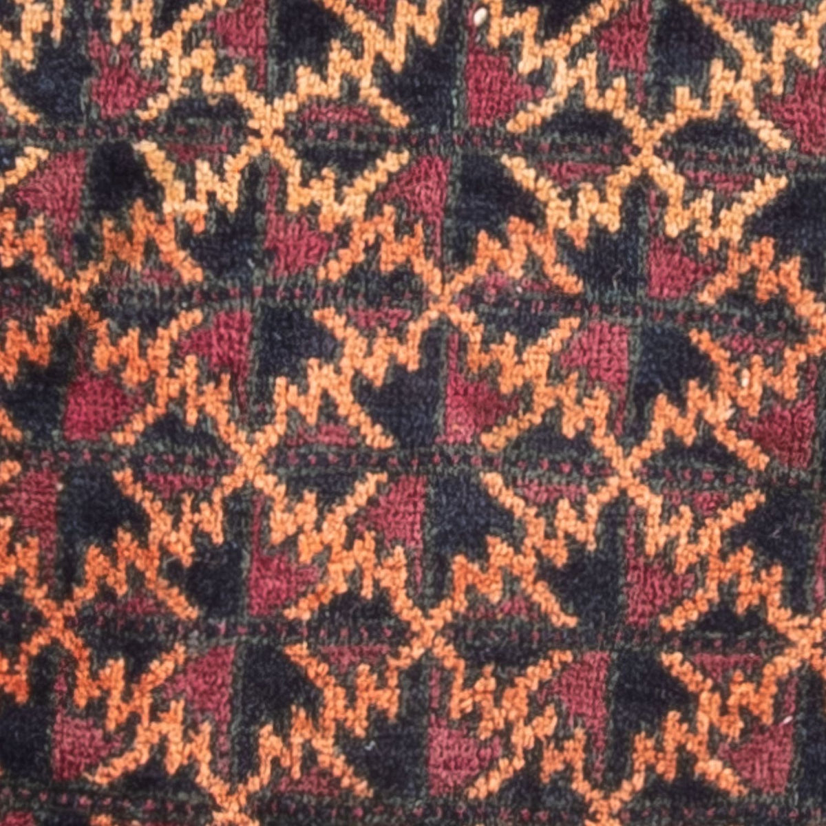 Belutsch Teppich quadratisch - 70 x 60 cm - mehrfarbig
