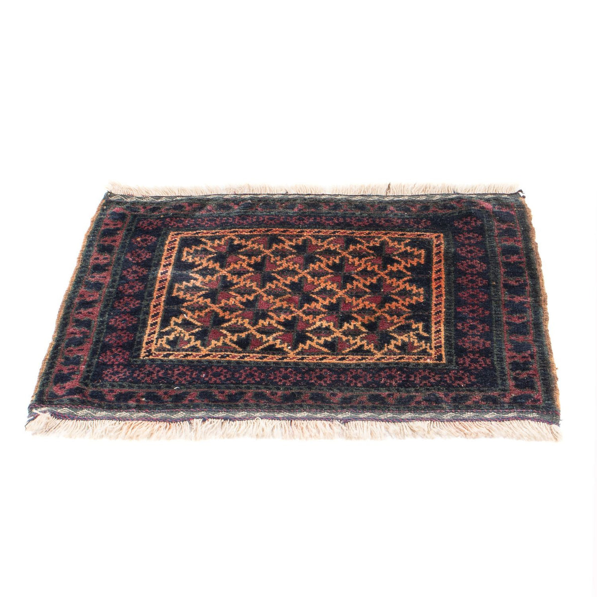 Belutsch Teppich quadratisch - 70 x 60 cm - mehrfarbig
