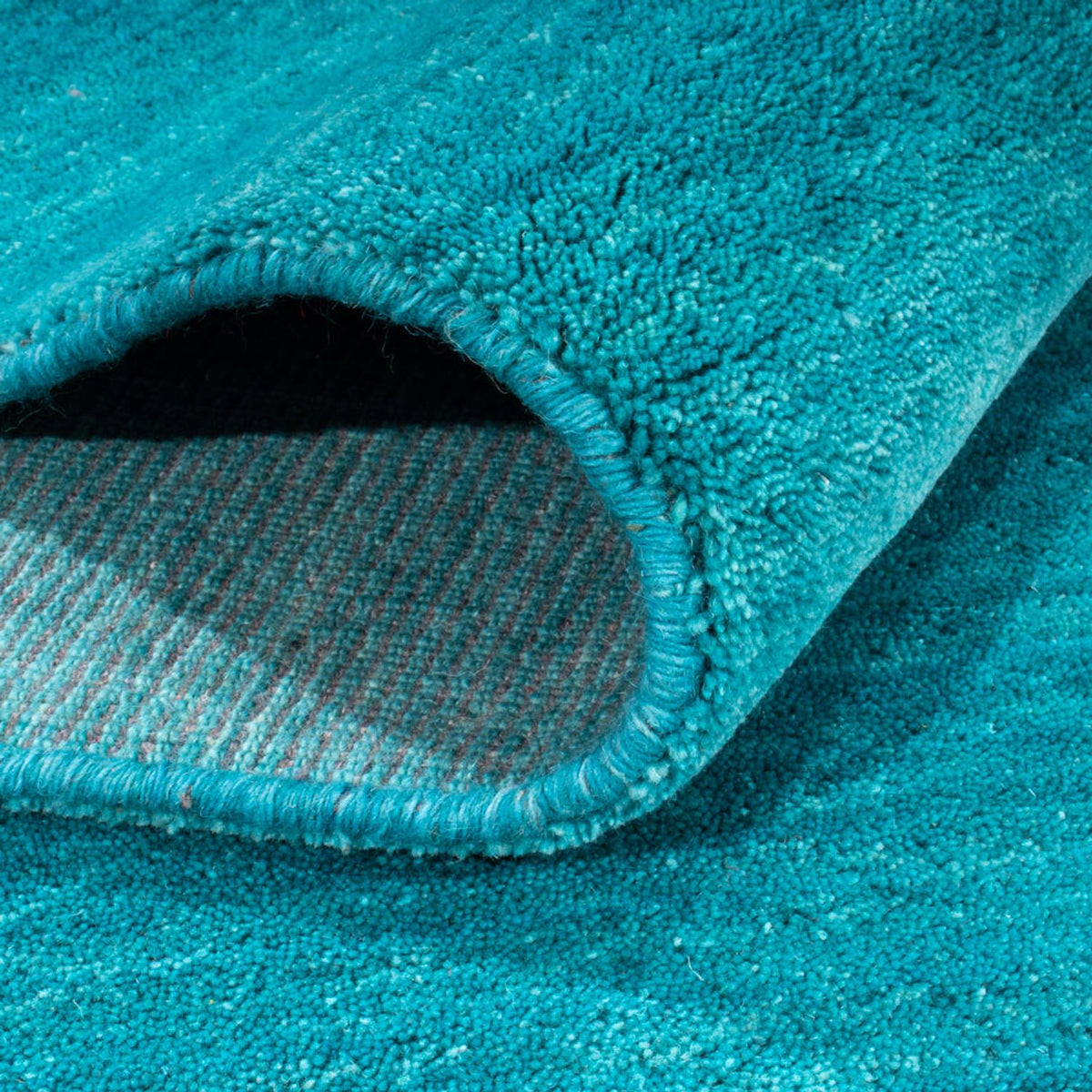 Gabbeh Teppich - Softy quadratisch - 200 x 200 cm - türkis