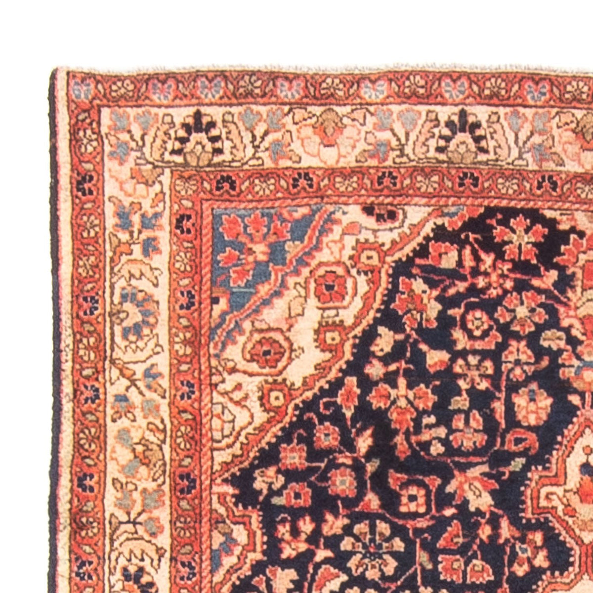 Perserteppich - Nomadic - 146 x 103 cm - dunkelblau