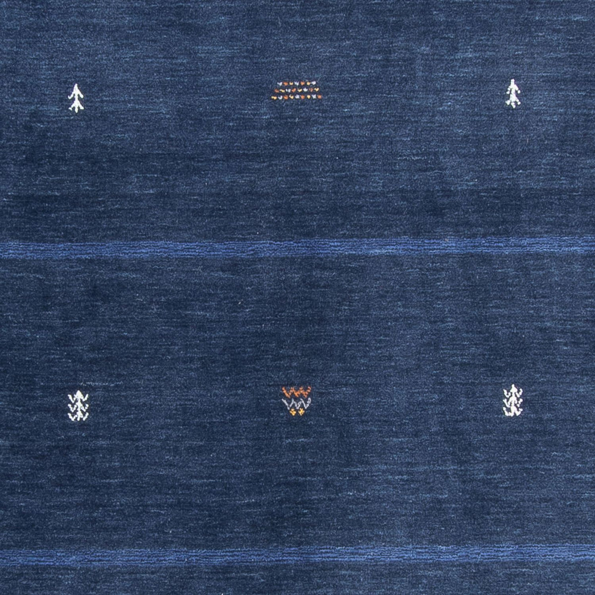 Gabbeh Teppich - Loribaft Softy - 240 x 174 cm - dunkelblau