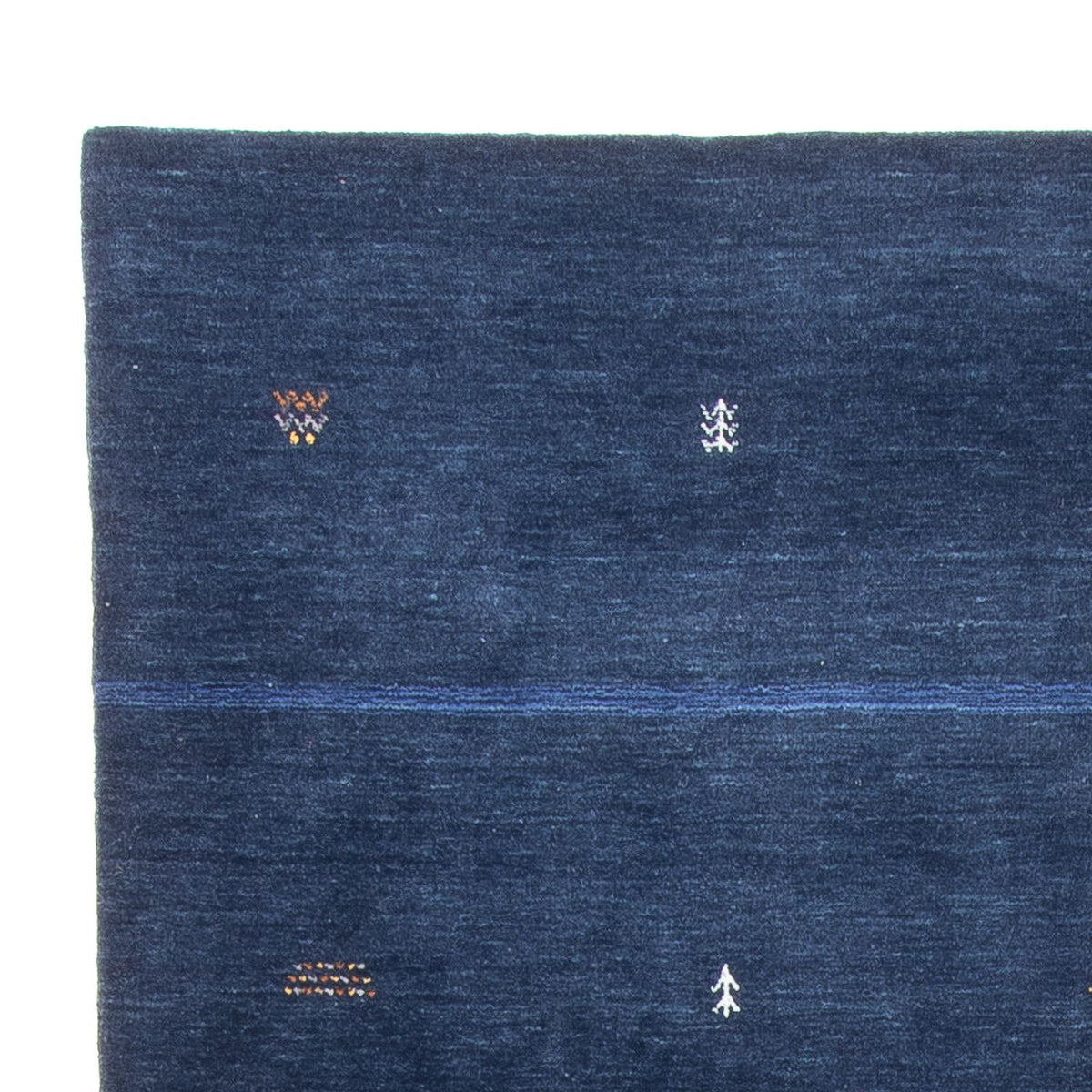 Gabbeh Teppich - Loribaft Softy - 240 x 174 cm - dunkelblau