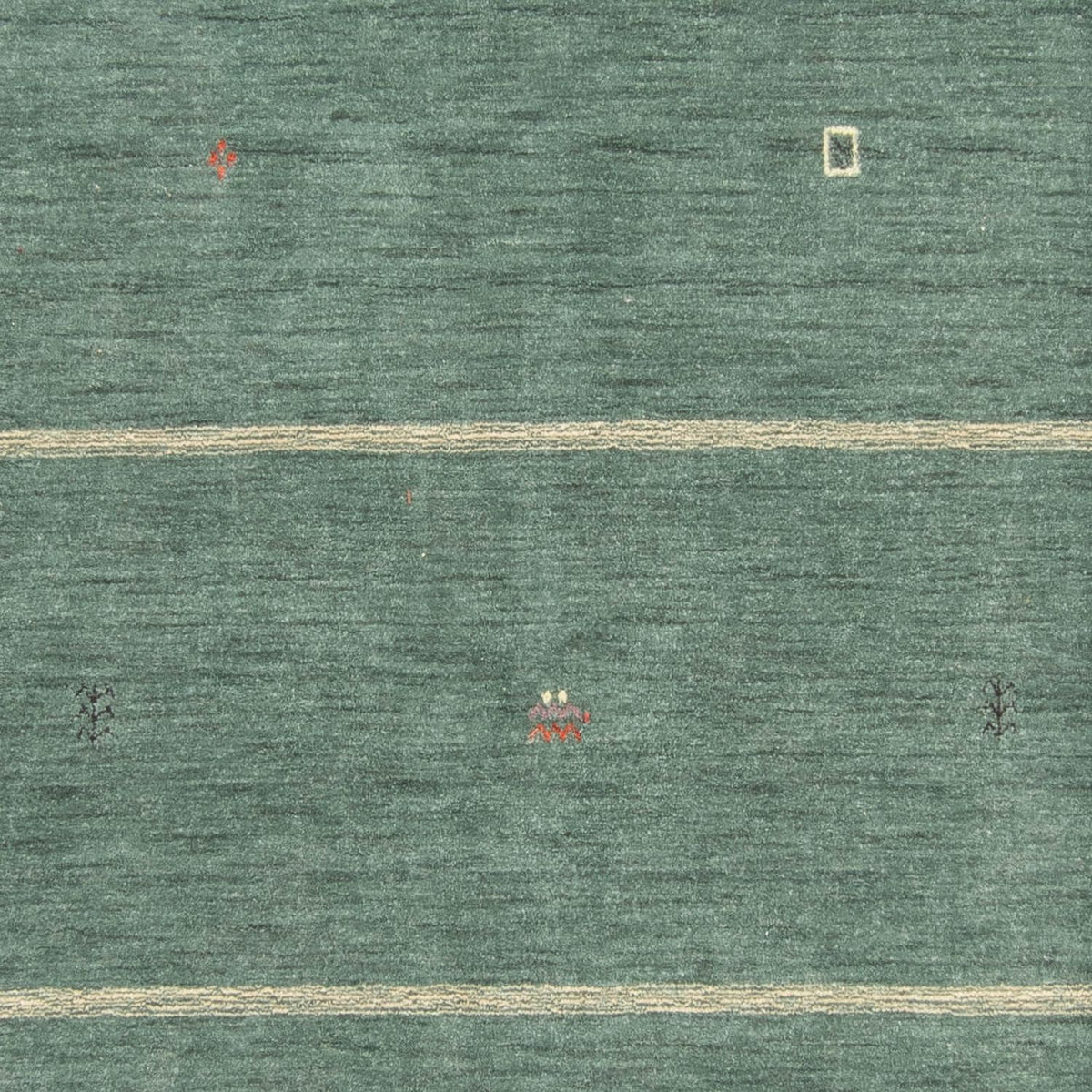 Gabbeh Teppich - Loribaft Softy - 250 x 200 cm - grün