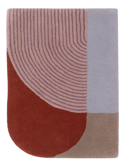 Wollteppich 60x90cm - mehrfarbig