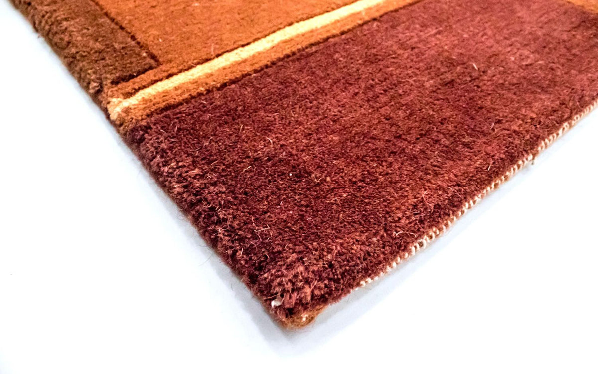 Nepal Teppich 201 x 146 cm - orange