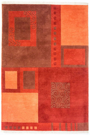 Nepal Teppich 185 x 131 cm - mehrfarbig