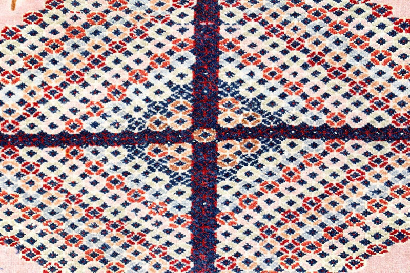 Afghan Teppich 140 x 120 cm Teppichbrücke