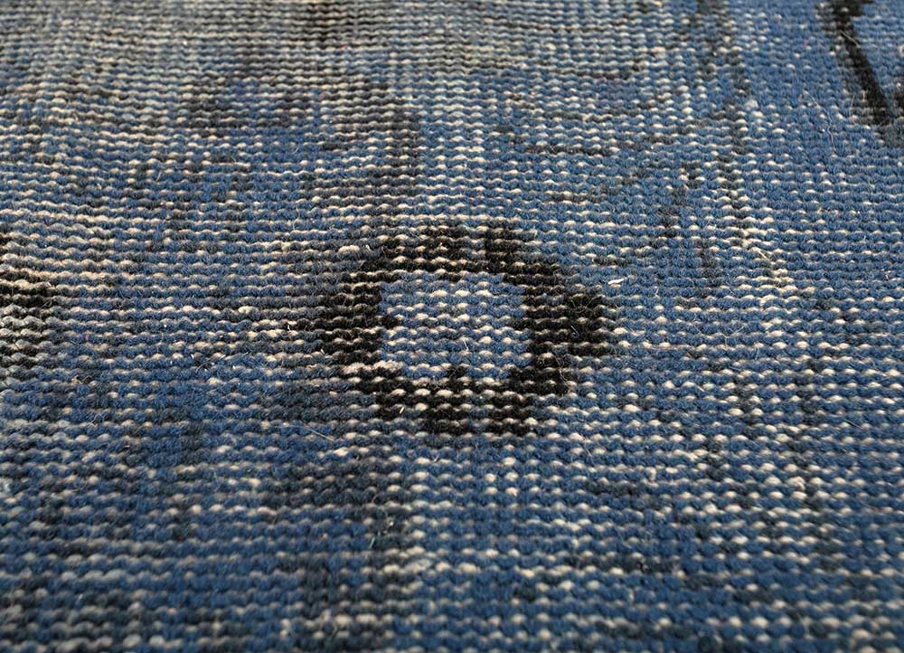 Wollteppich - 180 x 120 cm - blau