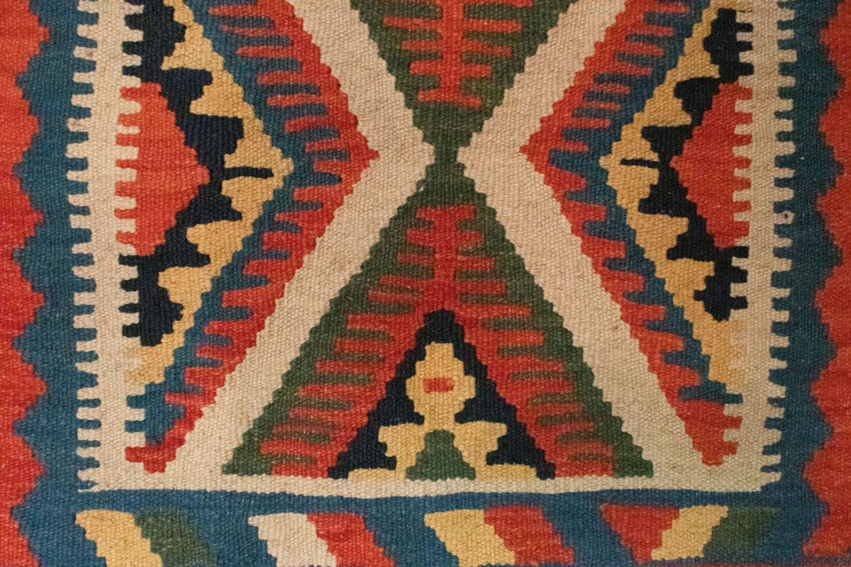 Kelim Teppich - Splash 90 x 64 cm - mehrfarbig