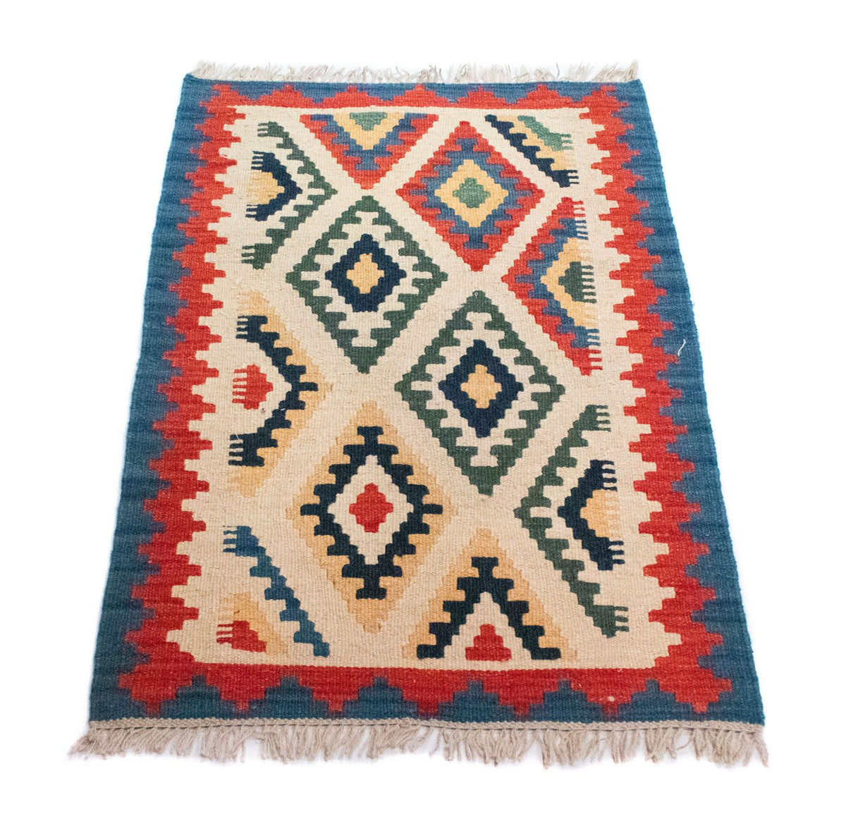 Kelim Teppich - Splash 88 x 61 cm - mehrfarbig