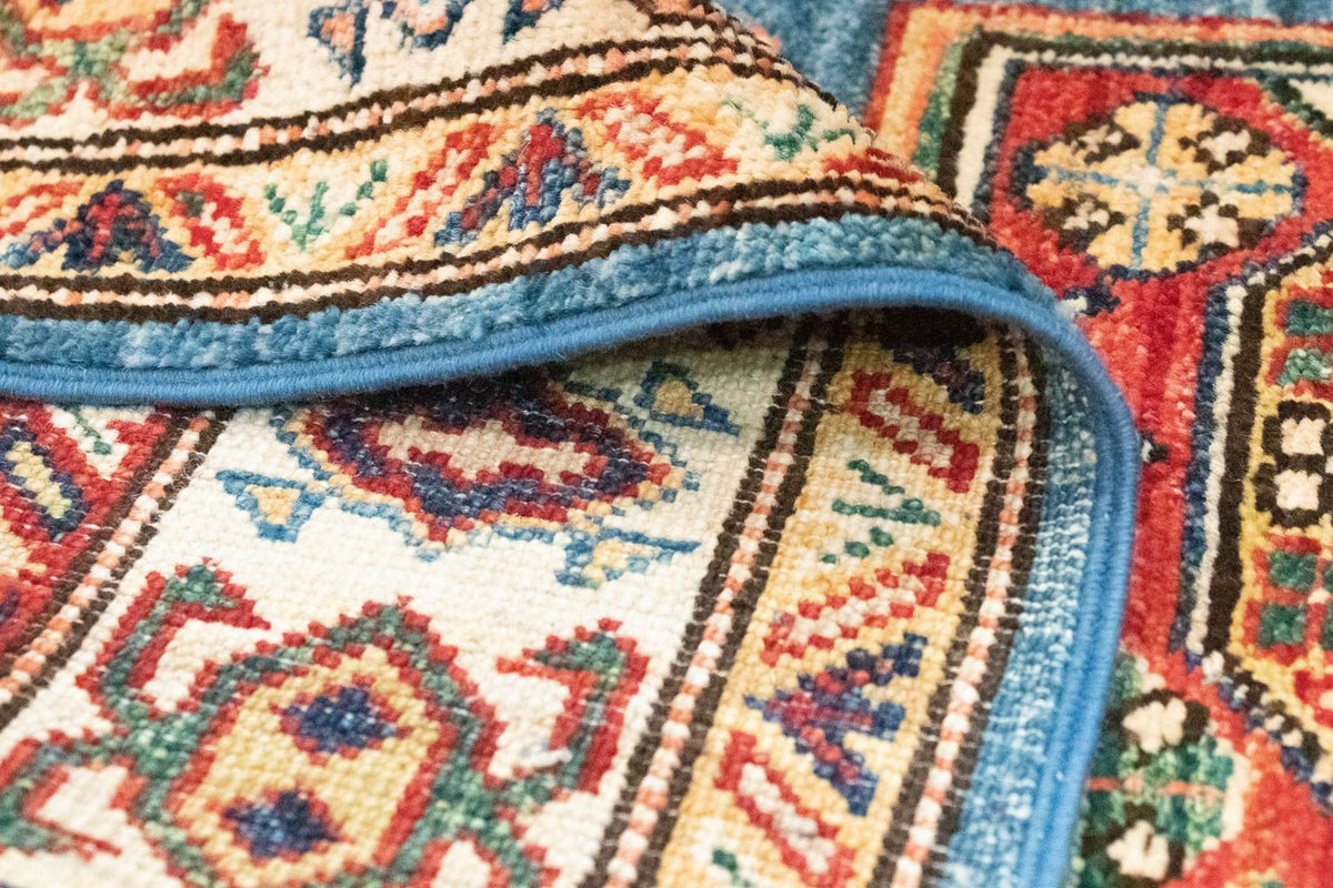 Ziegler Teppich - Kazak 212 x 79 cm - hellblau