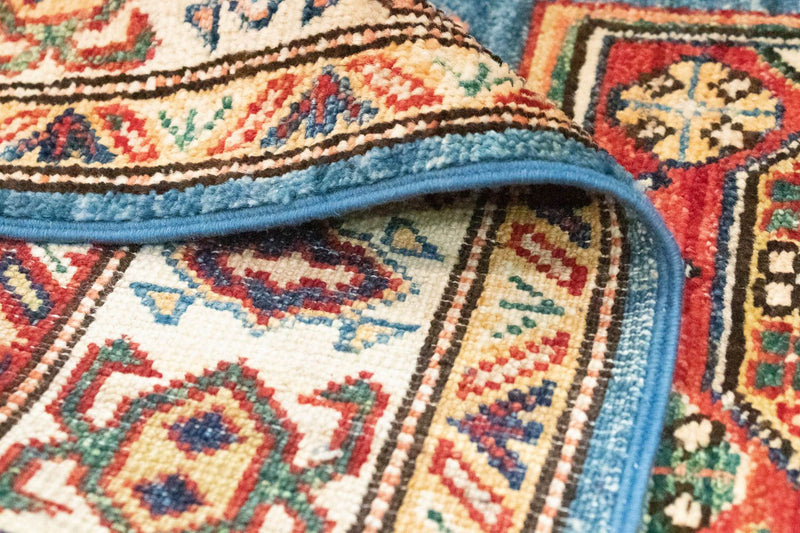 Ziegler Teppich - Kazak 212 x 79 cm - hellblau