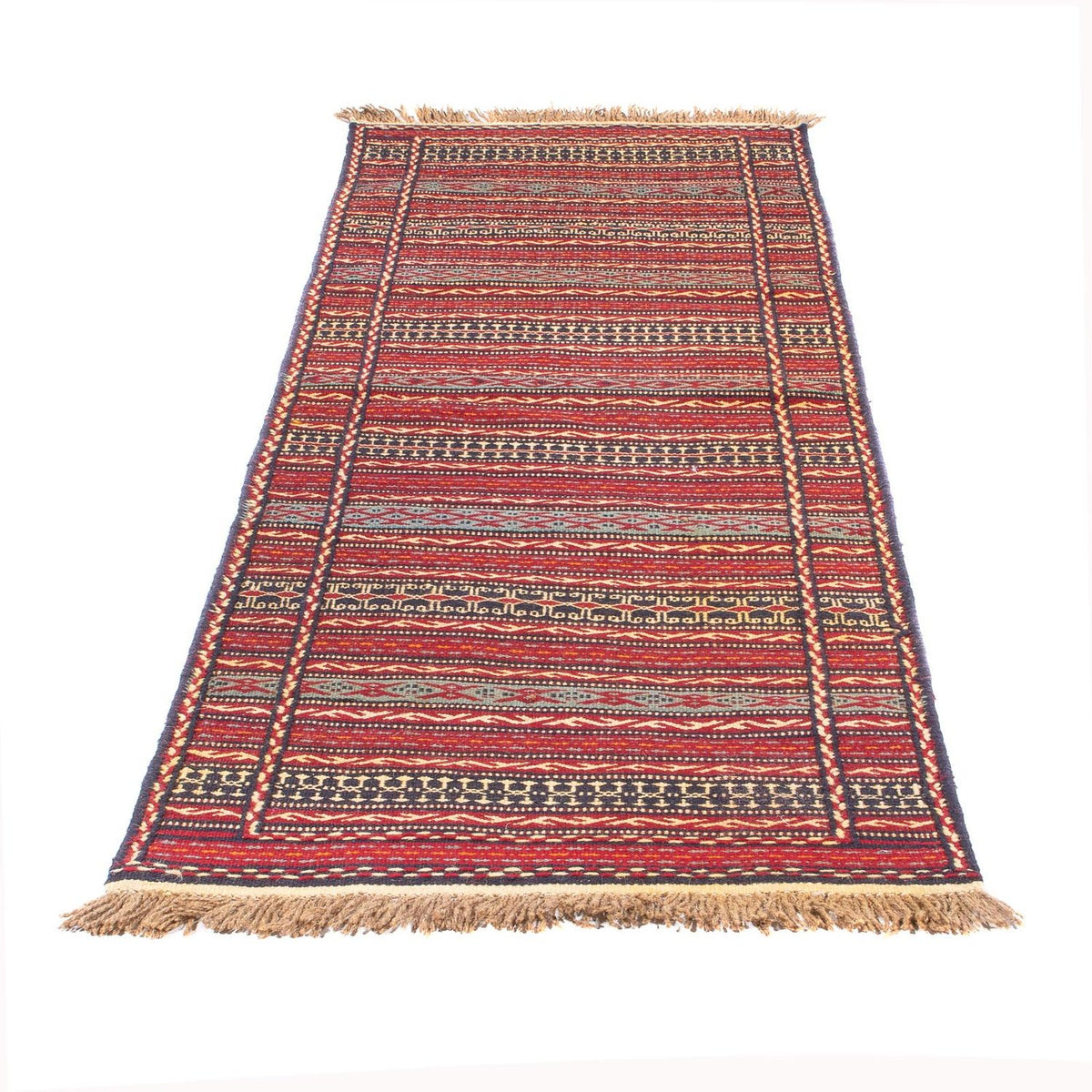 Läufer Kelim - Oriental - 200 x 72 cm - mehrfarbig