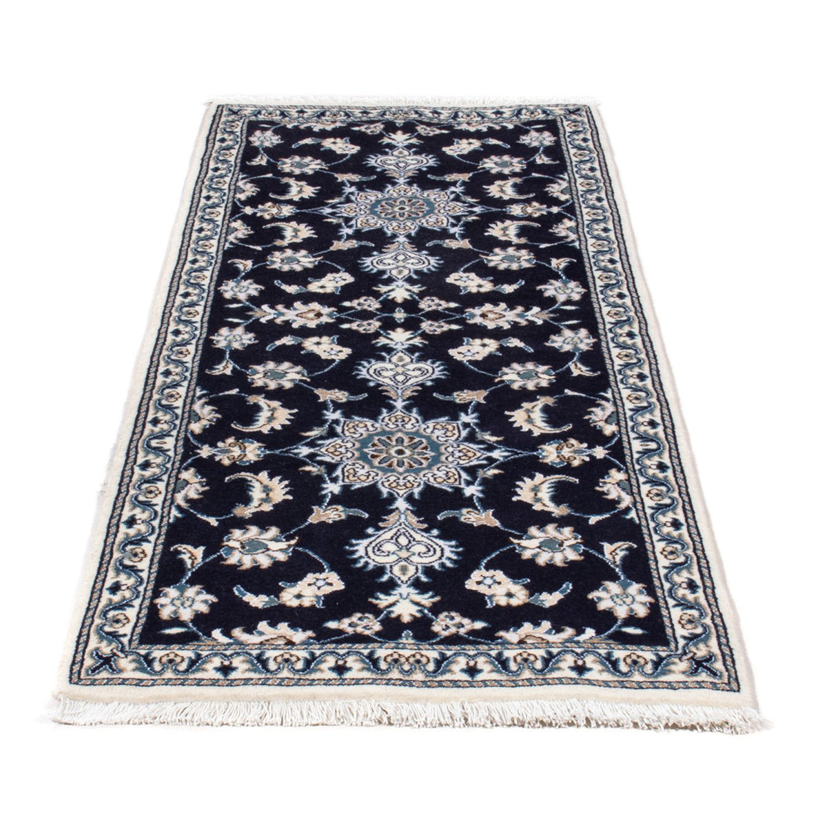 Läufer Perser - Nain - 202 x 78 cm - dunkelblau