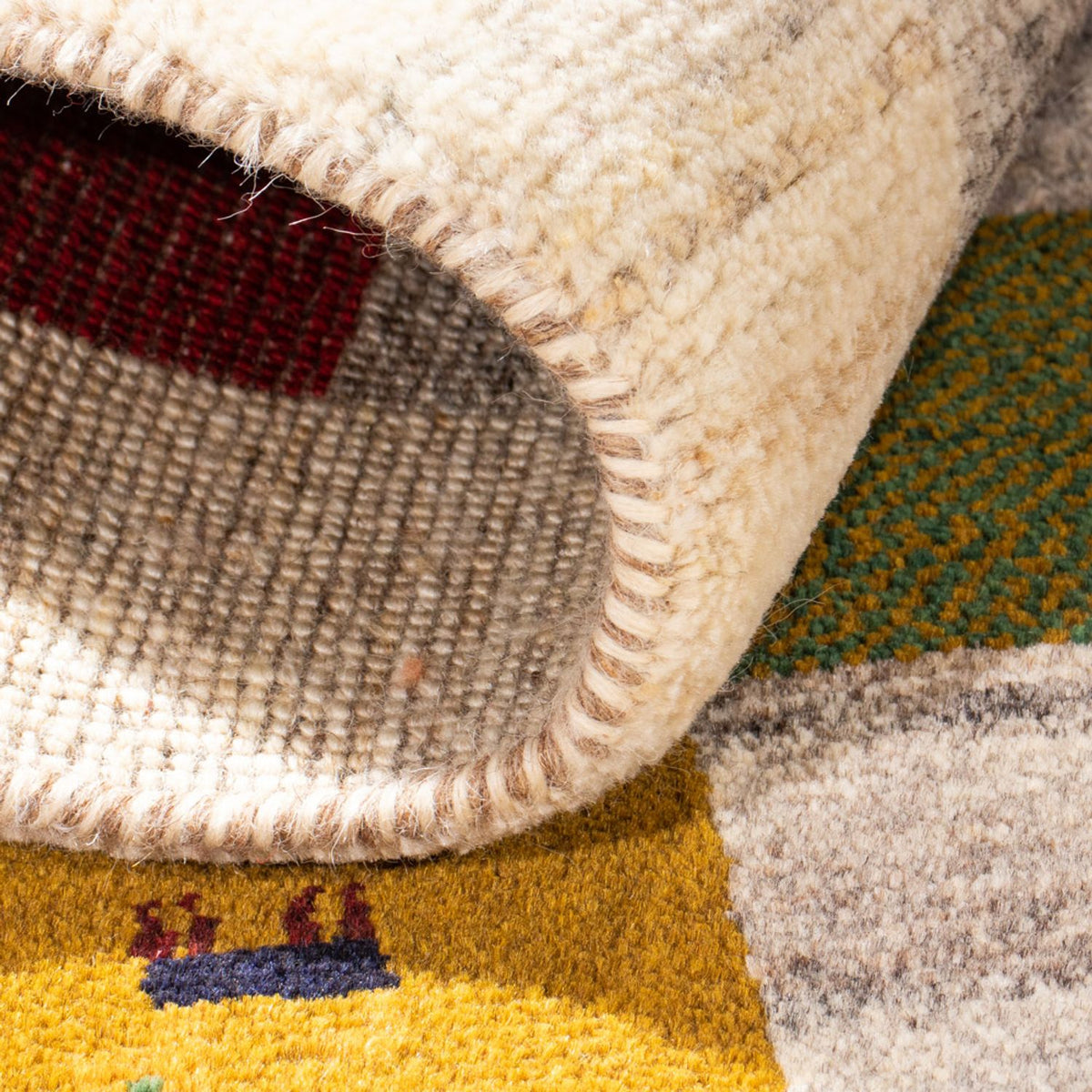 Gabbeh Teppich - Perser - 116 x 78 cm - mehrfarbig