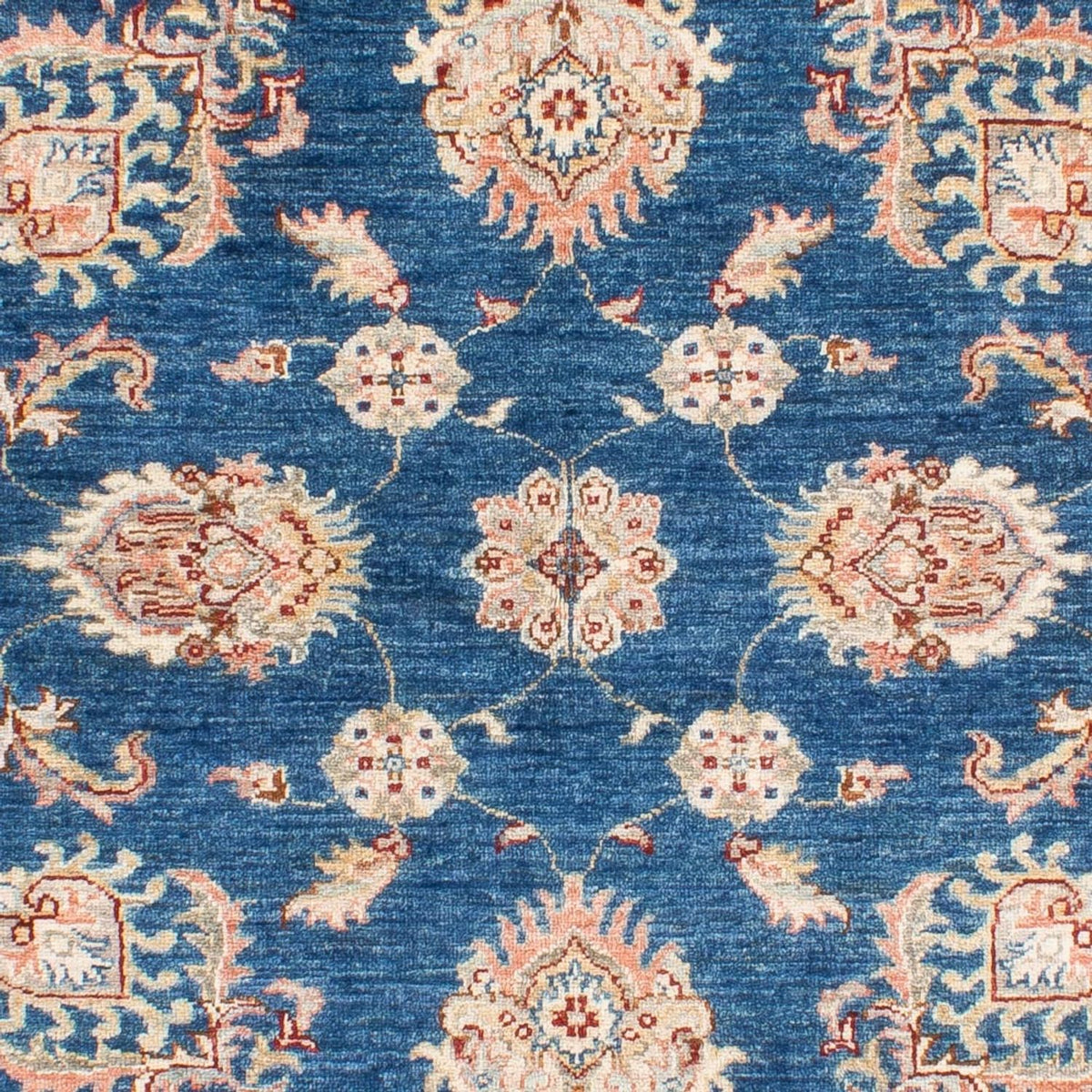 Ziegler Teppich - 201 x 152 cm - blau