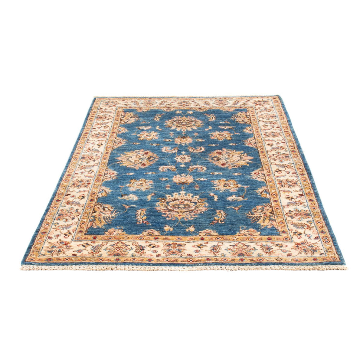 Ziegler Teppich - 183 x 127 cm - blau