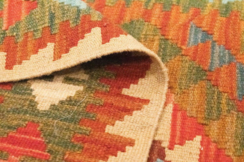 Kelim Teppich - Splash 300 x 80 cm - mehrfarbig