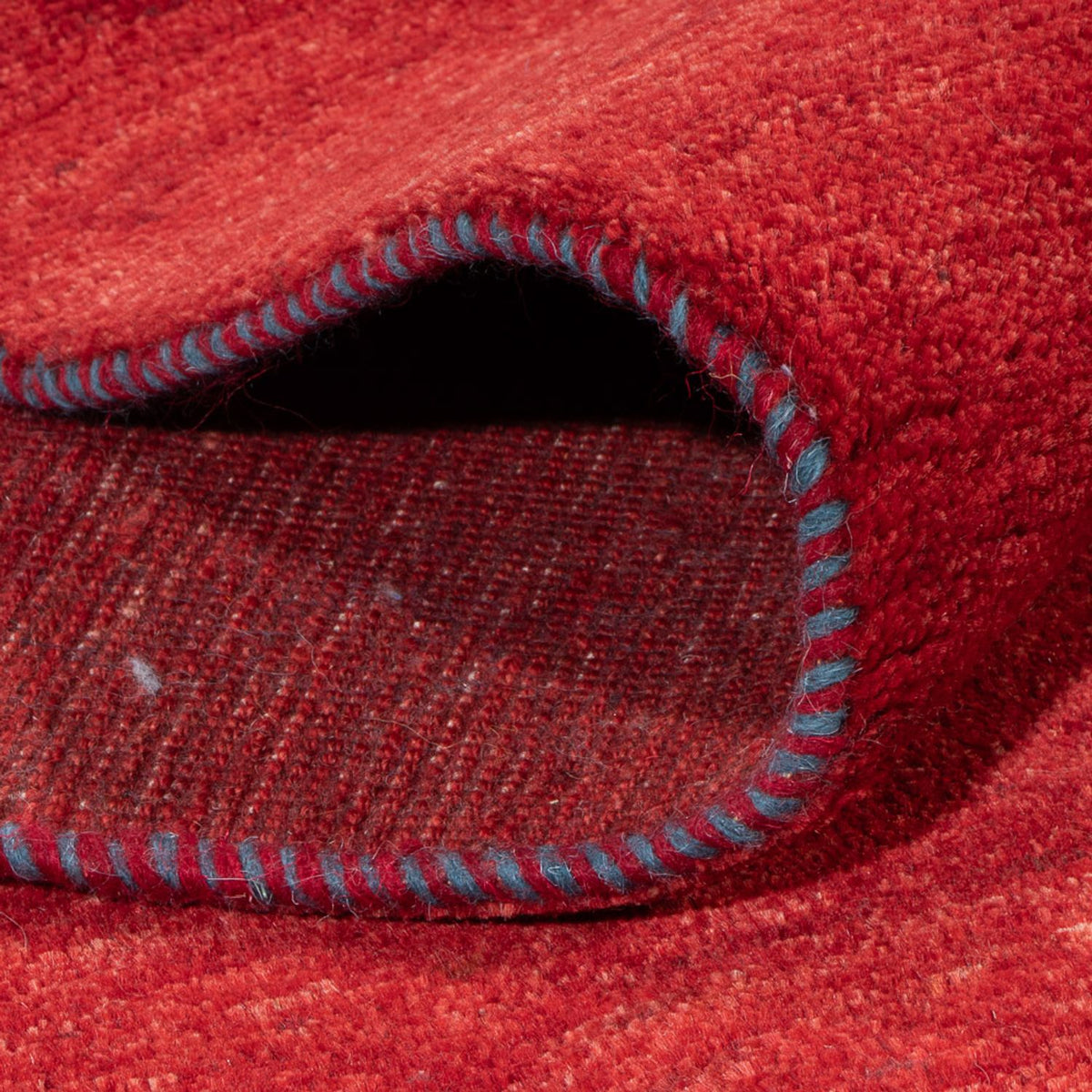 Gabbeh Teppich - Perser quadratisch - 216 x 207 cm - rot