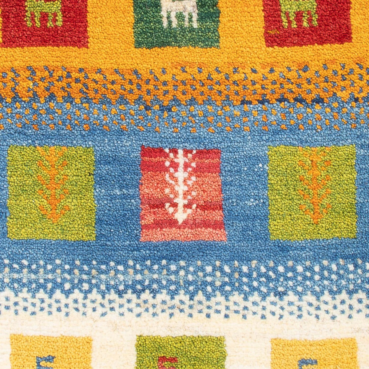 Gabbeh Teppich - Perser - 87 x 61 cm - mehrfarbig