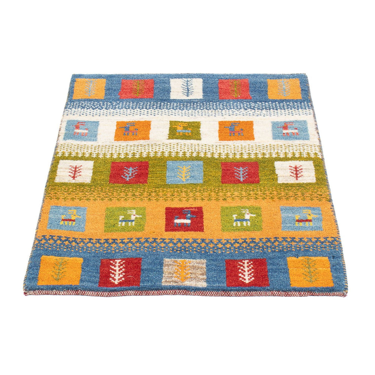 Gabbeh Teppich - Perser - 90 x 60 cm - mehrfarbig