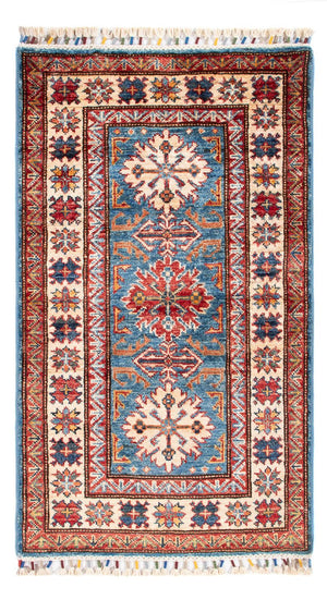 Ziegler Teppich - Kazak - 101 x 61 cm - blau