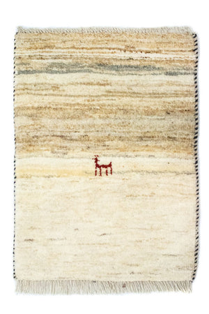 Gabbeh Teppich - Perser 60 x 40 cm - beige