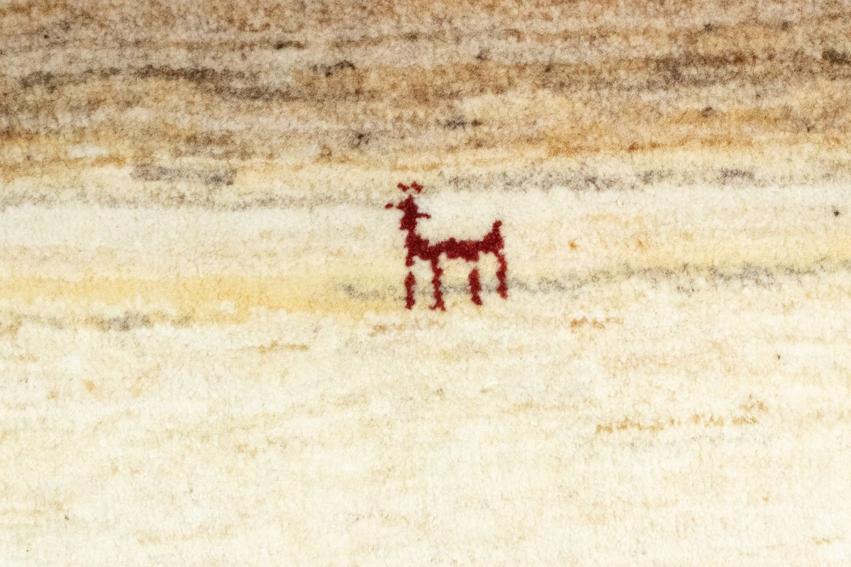 Gabbeh Teppich - Perser 60 x 40 cm - beige