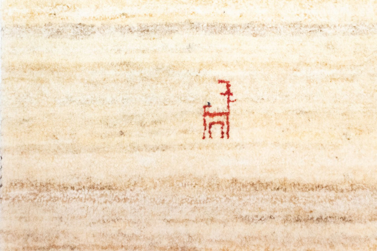 Gabbeh Teppich - Perser 60 x 40 cm - beige